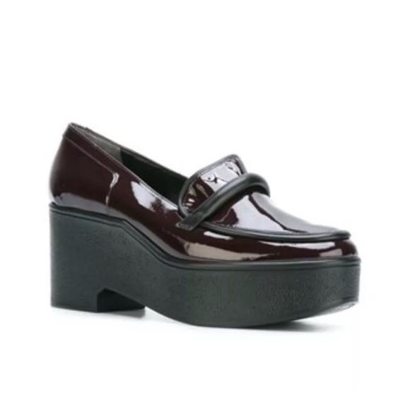 Robert Clergerie Shoes - Robert Clergerie Wine Platform Loafers